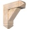 Ekena Millwork Traditional Arts and Crafts Smooth Bracket w/ Offset Brace, Douglas Fir, 7 1/2"W x 22"D x 22"H BKT0806X22X22TRA03SDF - alternate 1